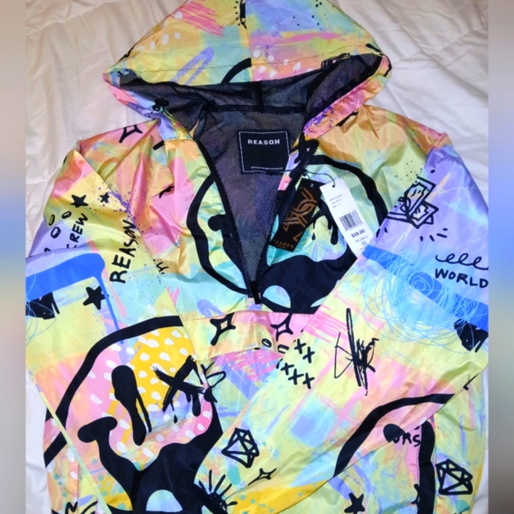 Reason Pastel Abstract Graphic Jacket